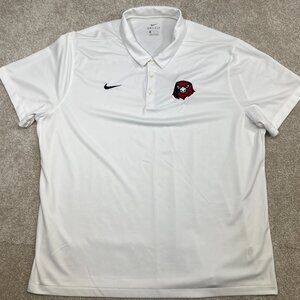 Nike Dri Fit Men's 3XL White Polo McMurry Warhawks Logo